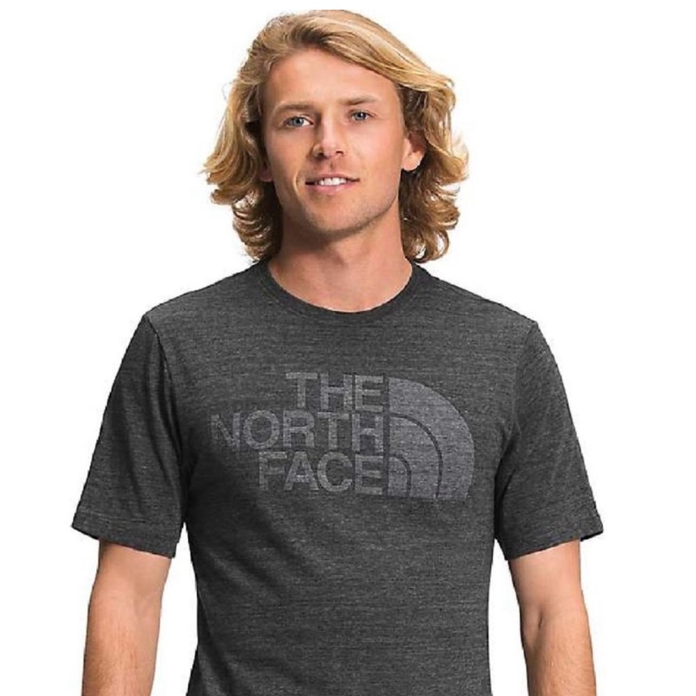 The North Face black tri blend half dome short sleeve tee